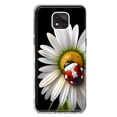 thumbnail image 1 of MUNDAZE Motorola Moto G Power 2021 Cute White Daisy Red Ladybug Double Layer Phone Case Cover, 1 of 5