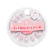 Olive & June Instant Mani Round Extra Short Press-On Nails, Pink, Cowgirl Boot, 42 Pieces
