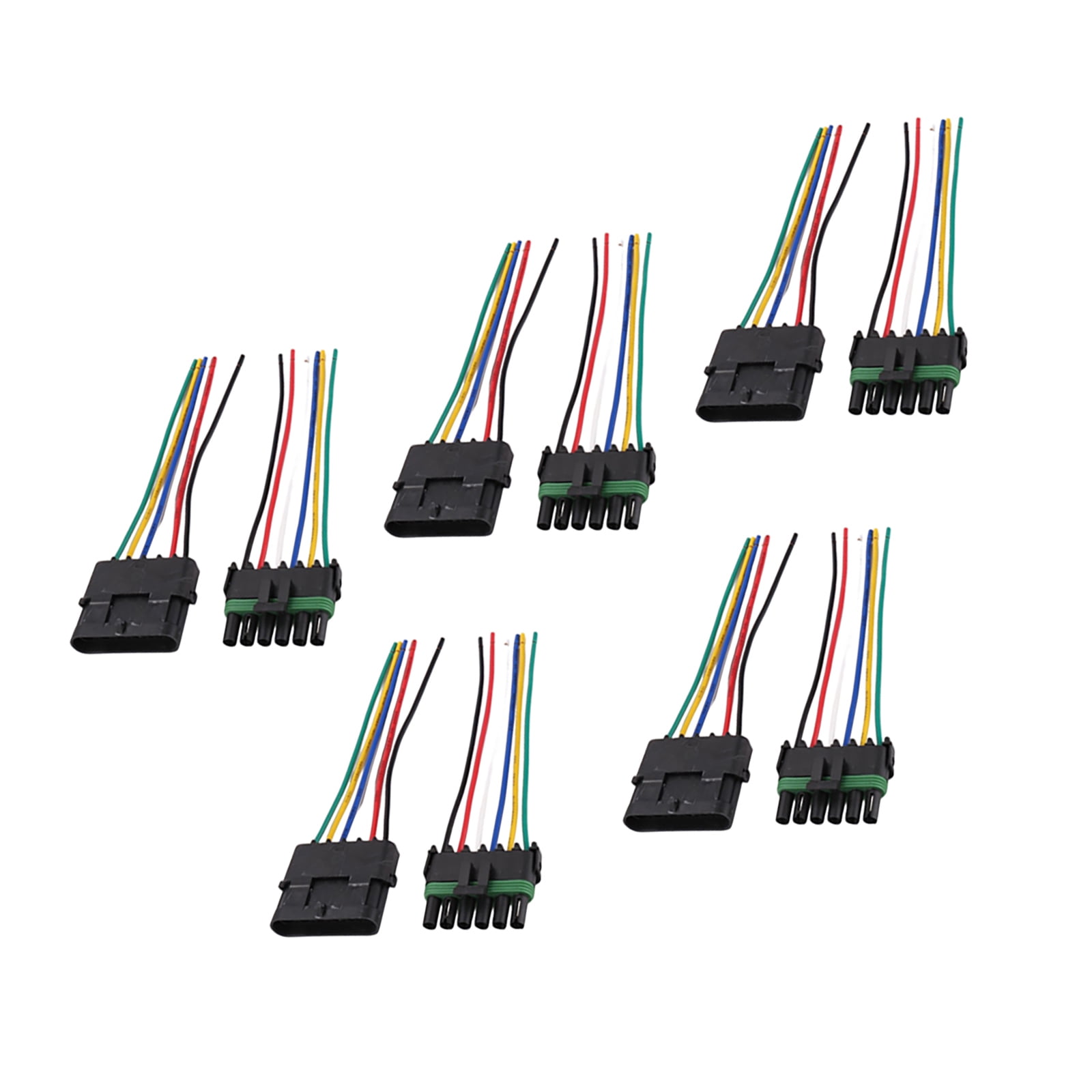 Universal Waterproof Wire Connectors 6 Pair, 16-14AWG, Durable, Tin Plated Terminals