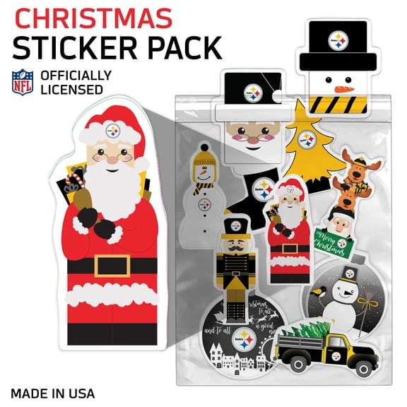 Pittsburgh Steelers  Holiday Sticker Set