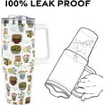 thumbnail image 4 of Flower Pot Tumbler with Handle and Straw Lid 40 oz,Cute Spring Summer Gift for Women Men Vacuum Insulated Leak Proof Stainless Steel Coffee Cup Mug, 4 of 6
