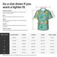 thumbnail image 5 of Logiee Happy Summer Print Mens Hawaiian Shirts,Loose-Fit Short Sleeve Button Down Tropical Aloha Beach Shirt,Summer Vacation Wedding Tops,Large, 5 of 7