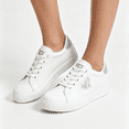 thumbnail image 2 of LTTVQM Sneakers for Women Casual Comfort Low Top Glitter Heart Print Anti-Slip Canvas Shoes Lace Up Platform Classic Outdoor Fashion Sneakers White 36(US-5.5), 2 of 4