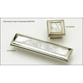 thumbnail image 4 of Schaub And Company 818-MOP-PN Symphony Solid Brass 1-3/8" Luxury Designer Square Cabinet, 4 of 7