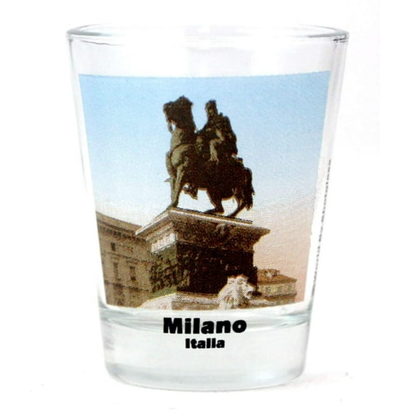 Milan Italy Monument Color Photo Shot Glass
