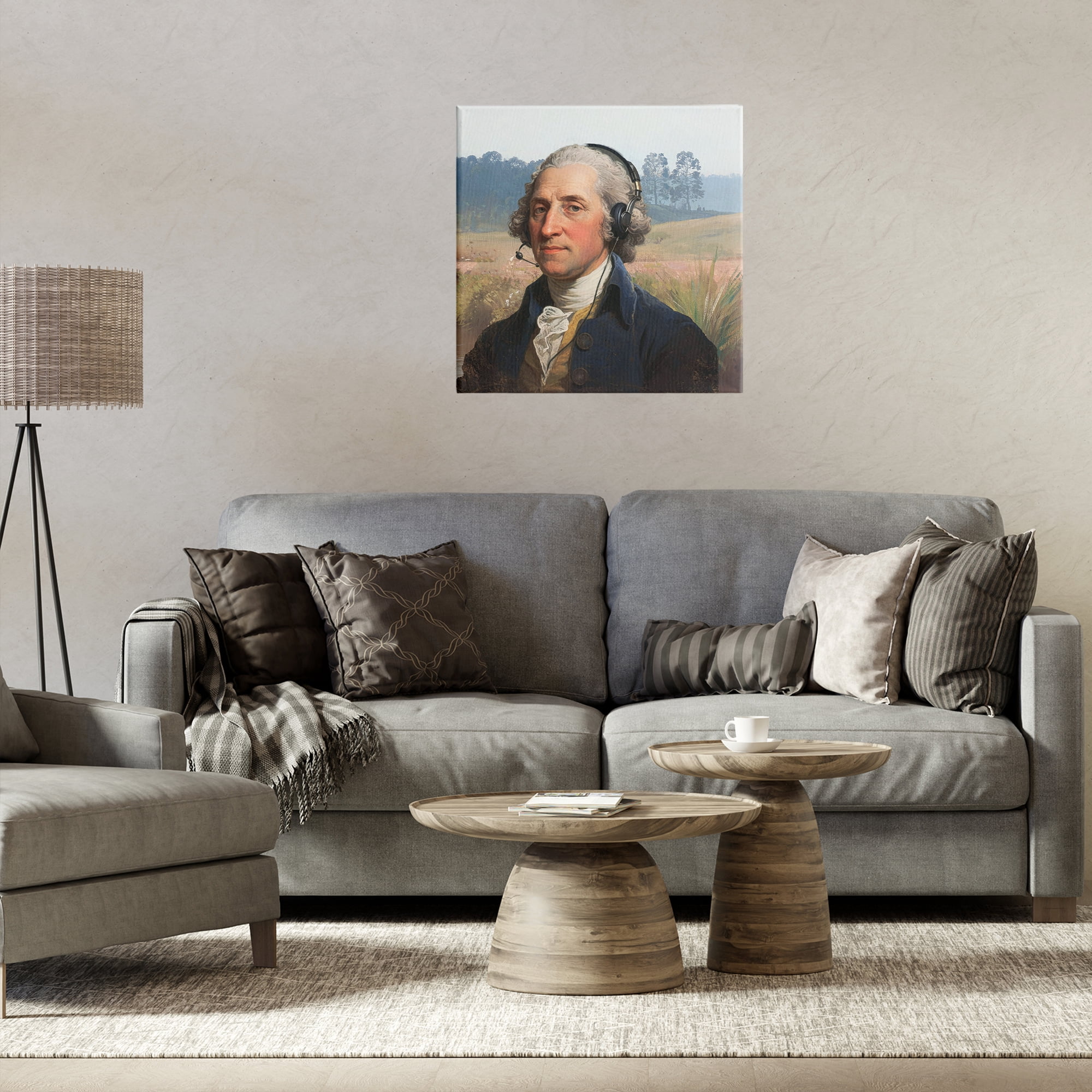 Stupell Industries Classical Gentleman with Headset Canvas Wall Art, design by CAD Designs