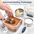 thumbnail image 2 of U-Taste 18/8 Stainless Steel Measuring Cups and Spoons Set: 10 Pieces Metal Stacking Kitchen Baking Cooking Food Measure Set 5 Cups 5 Spoons with Strengthened Weld Joints (Midnight Blue), 2 of 10