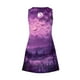thumbnail image 5 of Vestido de Verano para las Mujeres Impresión de la Moda Bolsillo sin Mangas Cuello en V, Vestido Casual para la Playa Y Diario, 5 of 5