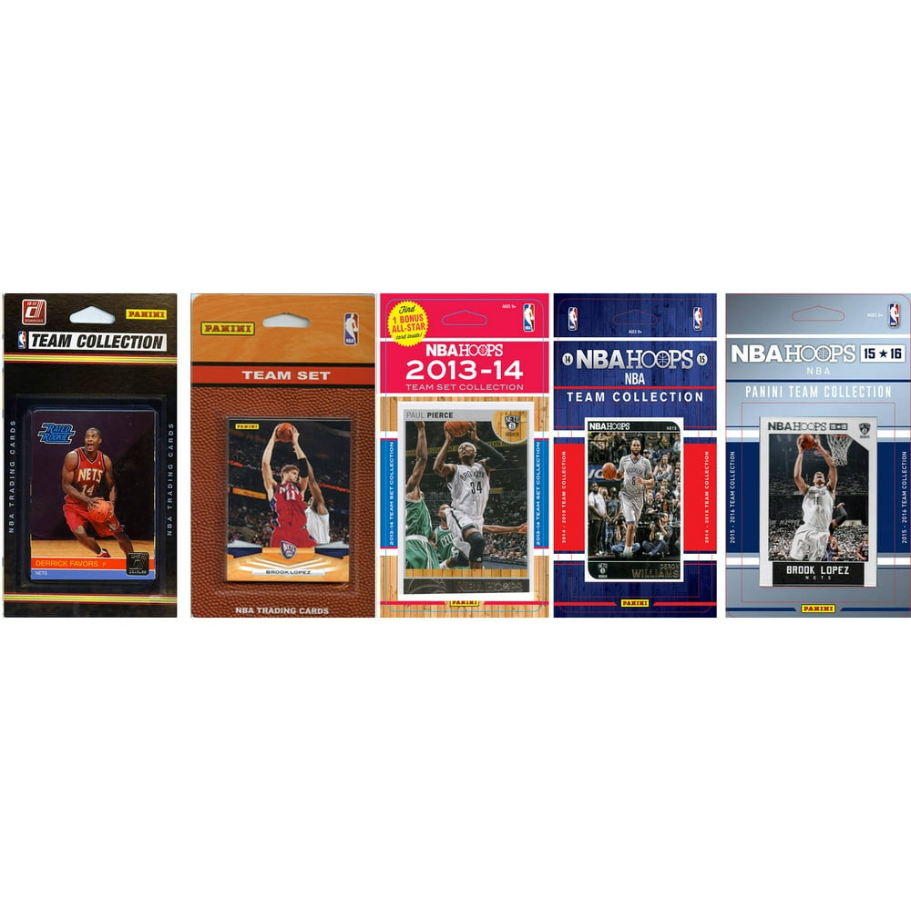 C & I Collectables C&I Collectables NBA Brooklyn Nets 5 Different