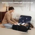 thumbnail image 6 of 2-Piece Softside Luggage Set Expandable Spinner with TSA Lock, Lightweight Carry-On & Large Checked Suitcase,20"/30",Black - WD1622, 6 of 10