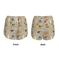 thumbnail image 5 of Picia Cute Dog Pattern Women's 2 in 1 Athletic Running Shorts High Waisted Workout Casual Gym Sweat Shorts with Comfy Liner Zipper Pockets-Medium, 5 of 9