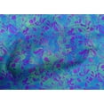 thumbnail image 4 of oneOone Cotton Poplin Medium Blue Fabric Batik Sewing Material Print Fabric By The Yard 42 Inch Wide, 4 of 4