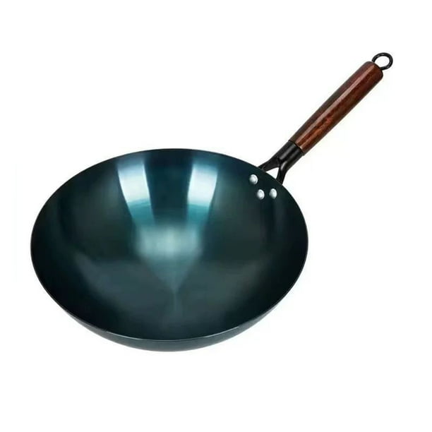 Sartén Wok, Sartén de Fondo Redondo Con Un Wok Antiadherente Tradicional Para El Hogar, Cocina, Restaurante