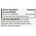 thumbnail image 3 of Leader Chewable 81 mg Aspirin, 36 Tablets, 3 of 3