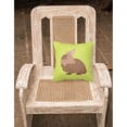 thumbnail image 2 of Carolines Treasures BB7786PW1818 Lionhead Rabbit Green Fabric Decorative Pillow, 18 x 18 in., 2 of 2