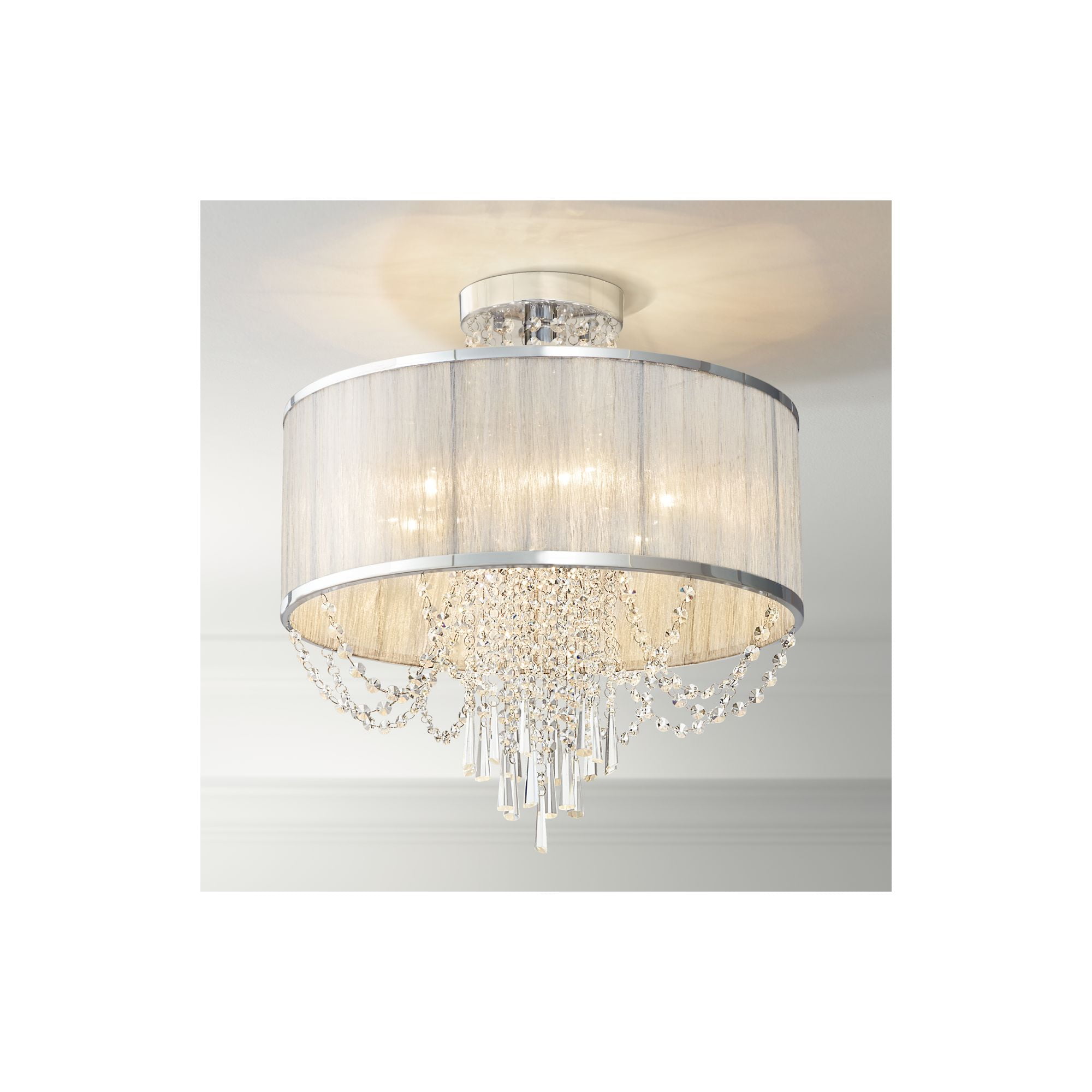 silver bedroom ceiling light