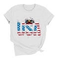 thumbnail image 4 of American Flag Shirts Women USA Patriotic Tees 4th of July T-Shirt Crewneck Short Sleeve Graphic Tee Tops, 4 of 6
