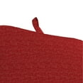 thumbnail image 6 of Jordan Manufacturing 74" x 22" Posh Saucy Red Crosshatch Rectangular Outdoor Chaise Lounge Cushion with Ties and Hanger Loop, 6 of 13