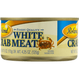 Roland Choice Quality White Crab Meat, Imported Seafood, 6 Oz Can