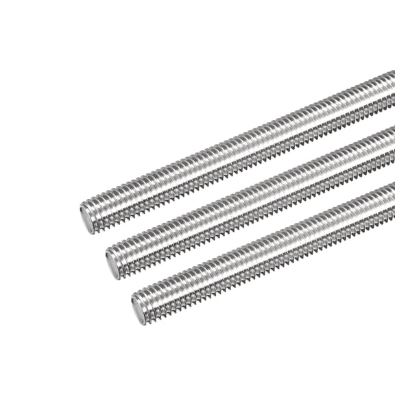 Uxcell Fully Threaded Rod M10 x 170mm 1.5mm Thread Pitch 304 Stainless Steel Right Hand Threaded Rods Bar Studs 3 Pack