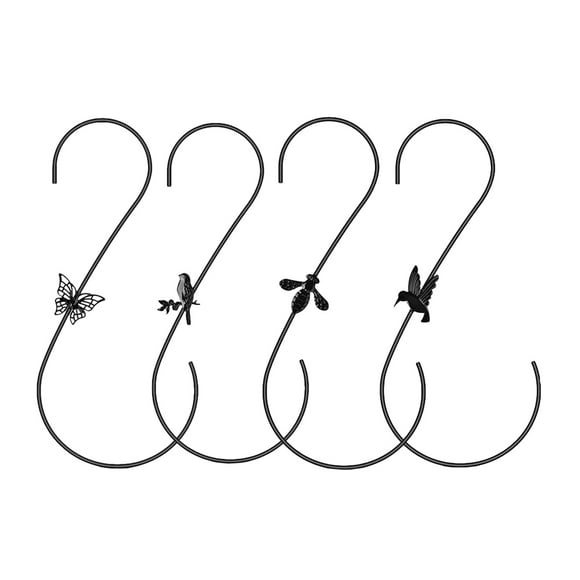 4pcs Multi-functional Hooks Extension Hooks Balcony Bonsai Hook Metal Hooks for Hanging Plants