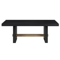Steve Silver Aubrey Modern Rectangle Cocktail Table, Black/Driftwood