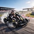 thumbnail image 2 of VIBESPARK Drift Go Kart, 24V 10AH Electric Go Kart for Kids Ages 6-14, 360° Drift Mode, Ride On Car with Backrest & Adjustable Seat, 300W Dual Motors, Max Speed 7.5mph/h, Black, 2 of 9