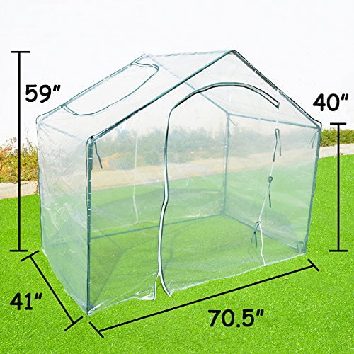 Sunrise Portable Outdoor Gardening Mini Greenhouse, Transparent