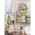 thumbnail image 2 of Spring Easter Kitchen Dish Towels for Drying Dishes Set of 2, Watercolor Floral Rabbits Eggs Butterflies Wood Waffle Weave Microfiber Hand Tea Bathroom Towels Quick Dry & Absorbent Towel 15.7x23.6, 2 of 7