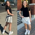 thumbnail image 6 of BIG ELEPHANT 3-Pack Girls' Athletic Skorts - 2-in-1 with Built-in Liner & Pockets, Elastic Waist - for Sports, Dance, School, Playwear (Sizes XS-XL), 6 of 11