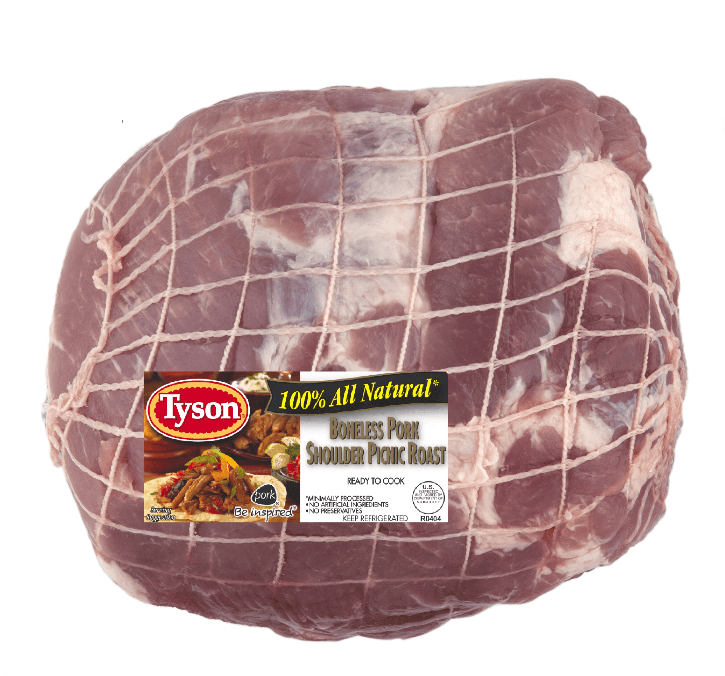 Tyson® All Natural* Pork Picnic Roast Boneless, 2.8 - 4.6 lb - Walmart.com  - Walmart.com