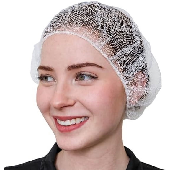 Disposable Honeycomb Nylon Hair Nets | Breathable | 1,000 Count [BLACK | BLUE | BROWN | WHITE |18”|21”|24”|28”]