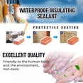 thumbnail image 3 of Sellador de aislamiento impermeable de 300 ml, repara y sella grietas, adhesivo de poliuretano premium para construcción en aerosol con brocha, revestimiento sellador de caucho para reparar juntas,, 3 of 7