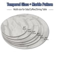 thumbnail image 4 of Miekor Furniture 36"Inch Round Tempered Glass Table Top with marble design,DIY Replacement&Cover Desktop,Gray Dining Tabletop,Coffee Tabletop,Patio Tabletop,Suitable for Indoor & Outdoor No.3205, 4 of 8