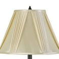 thumbnail image 2 of Turned Pedestal Style Metal Table Lamp with Pleated Shade, Dark Bronze- Saltoro Sherpi, 2 of 5