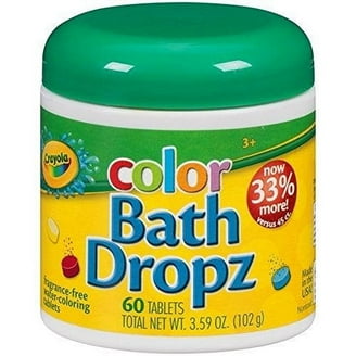 Tub Works® Couleurs Pétillantes Pour Le Bain, 150 pcs | Non Toxique Et Sans Parfum | Pastilles Pétillantes De Couleur Pour Le Bain Pour Enfants | Créez Des Couleurs De Bain