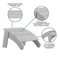 thumbnail image 4 of Flash Furniture Sawyer Poly Resin Wood Adirondack Chair Foot Rest - White, 4 of 9