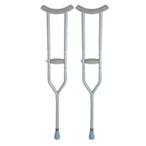 Dynarex Adult Bariatric Steel Crutches, 1000 lb Capacity, Padded, Adjustable Grips, Anti-Slip Tips, 1 Pair