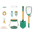 thumbnail image 1 of 8-Piece Beach Toys Set for Kids, Outdoor Creature Catcher & Exploration Kit, Observation Bucket with Magnifying Glass, Square Net, Safety Glasses, Tweezer, Sand Tools for Toddlers 3-10, 1 of 8