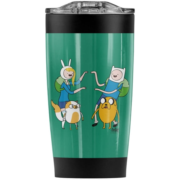 Adventure Time/Meet Up Stainless Steel Tumbler 20 oz Coffee Travel Mug/Cup, Vacuum Insulated & Double Wall with Leakproof Sliding Lid | Great for Hot Drinks and Cold Beverages