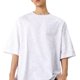 thumbnail image 4 of Camisas Elvqul Caballero Blanco Casual Manga Corta Algodón de Color Sólido Cuello Redondo, 4 of 5