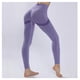 thumbnail image 3 of Mallas deportivas de entrenamiento Nikou sin costuras cintura alta control de abdomen color morado L, 3 of 12