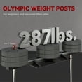 thumbnail image 5 of Soozier Vertical Leg Press Machine, 660LBS Capacity, with Adjustable Leg, Back, and Head Positions, 1" Standard Plate Compatible, Red, 5 of 10