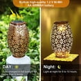 thumbnail image 4 of First-Class Panel Efficiency Solar Outdoor Lantern, Waterproof With Warm White Glow For Garden Decor (1 Pc), 4 of 5