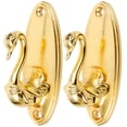 thumbnail image 1 of Par de ganchos de amarre para cortinas estilo cisne (dorado), 1 of 5