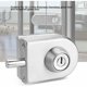 thumbnail image 2 of Cerradura de puerta Seguridad de puerta de vidrio antirrobo Pestillo de acero inoxidable de 1012 mm con llaves Abrir/cerrar Uso en el baño de la oficina del hotel en casa, 2 of 5