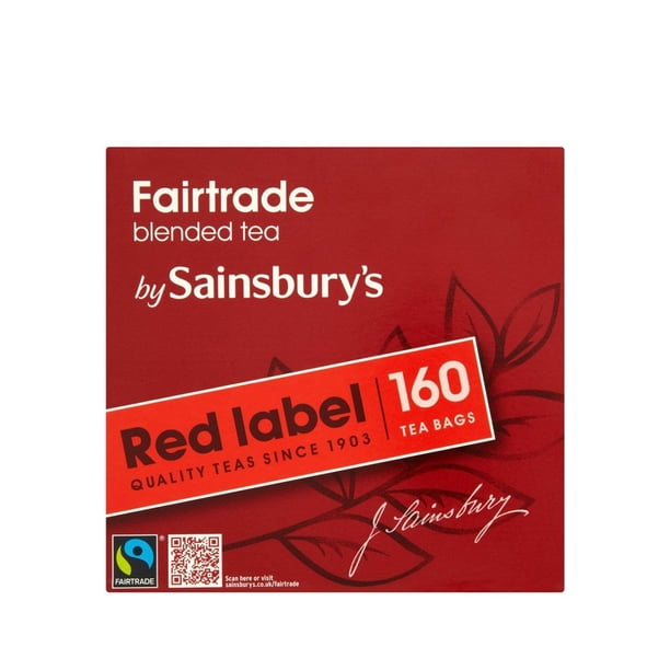 Sainsbury's Red Label Back Tea 160 Teabags Fairtrade Tea from