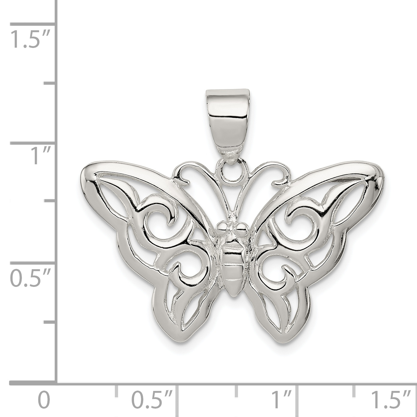 925 Sterling Silver Butterfly Pendant Charm Necklace Animal Fine Jewelry Gifts For Women For Her