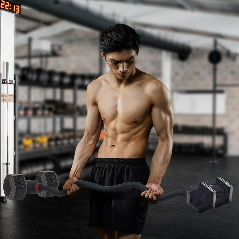 Adjustable Dumbbell to EZ Curl Barbell Converter, Kettle