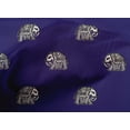 thumbnail image 4 of oneOone Cotton Poplin Fabric Elephant Block Print Fabric BTY 56 Inch Wide, 4 of 4
